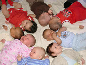 New moms group babies